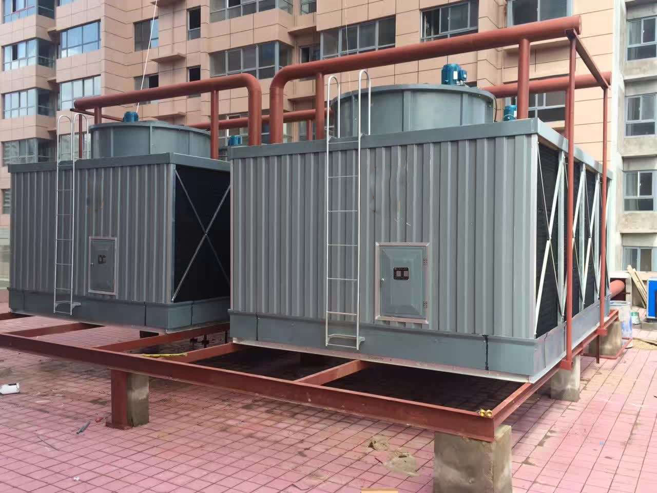 廠家定制橫流式玻璃鋼冷卻塔